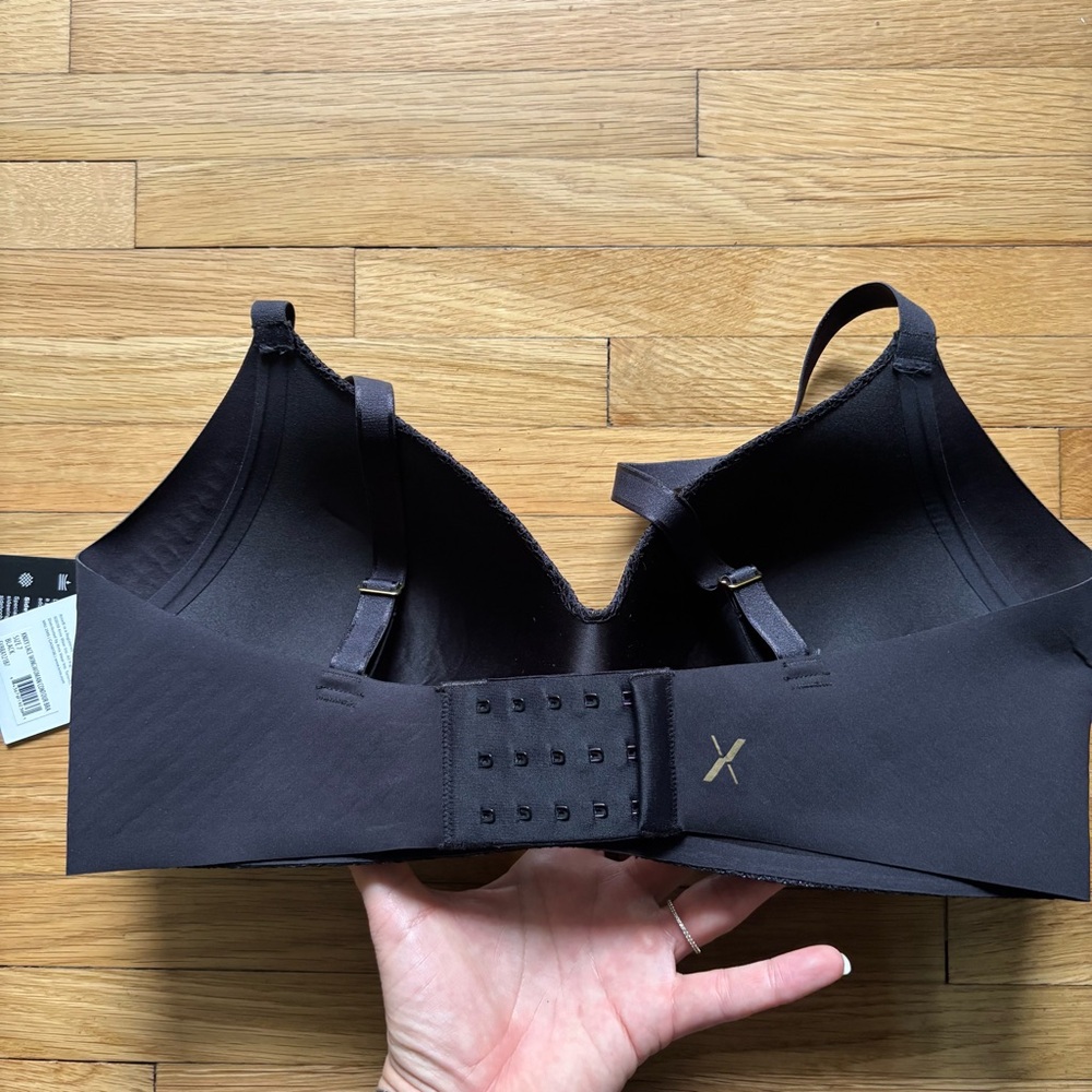 Knix Lace WingWoman's Contour Bra Black Wireless Soft Lace Size 7 NWT XL Goth - Picture 10 of 10